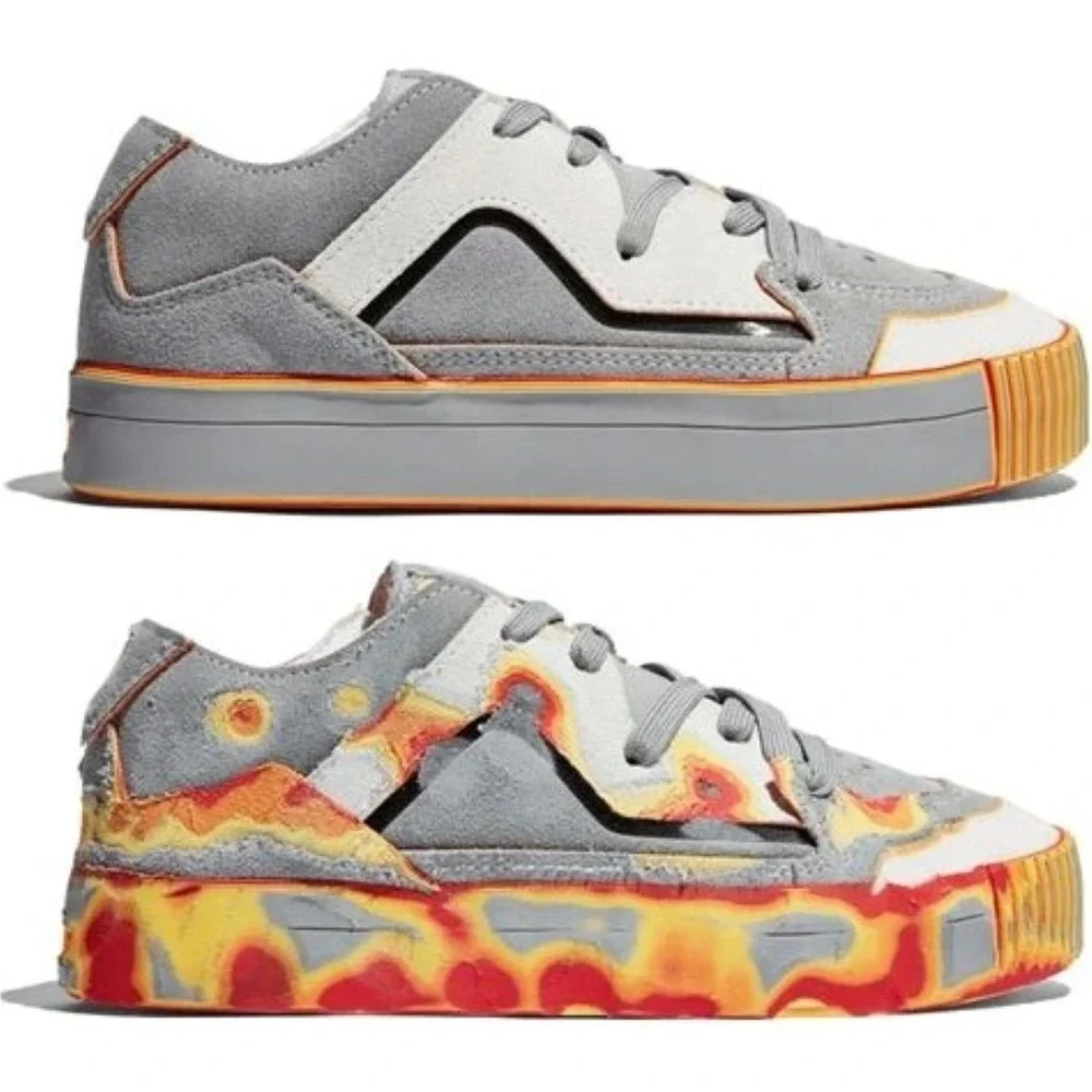 MSCHF Gobstomper‎ Graylag Goose Edition-Gray/Red/Orange/Yellow Men's size 12 NWB